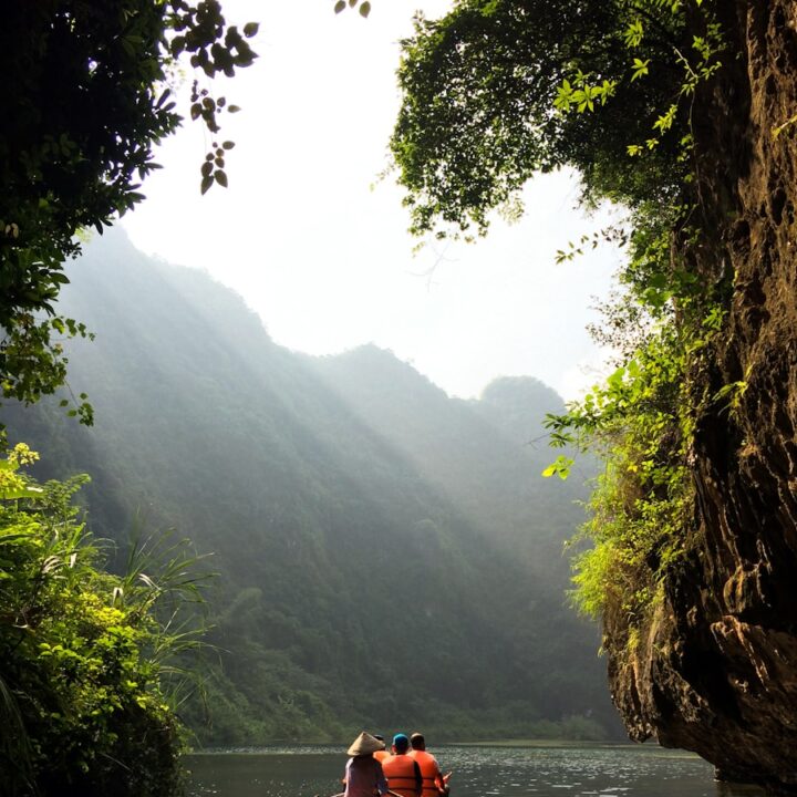 group of people on boat paddling during daytime