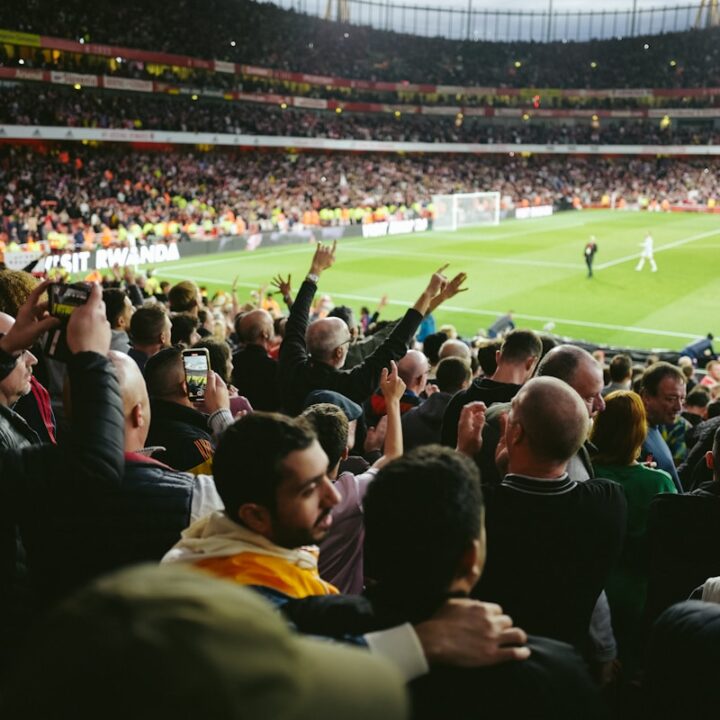 a crowd of people in a stadium