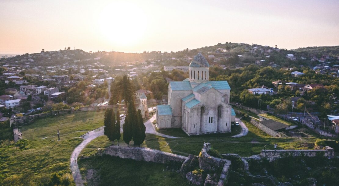 aerial photography of gray concrete building during daytime